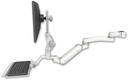 AccessMount™ Inverted Ultra 180 Heavy Duty Arm with Paralink monitor mount mount for a 1.75" pole, a 12" keyboard tray, and an 11" arm
