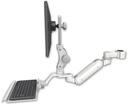 AccessMount™ Inverted Ultra 180 Heavy Duty Arm with Paralink monitor mount mount for a 1.75" pole and a 12" keyboard tray