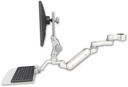 AccessMount™ Inverted Ultra 180 Heavy Duty Arm with Paralink monitor mount mount for a 1.75" pole, a 12" flat keyboard tray, and an 6" arm