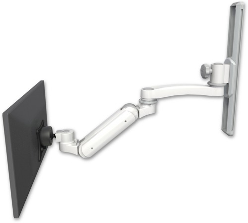 AccessMount™ Inverted Ultra 180 Arm mount on a 19" wall track slider with an 11" arm