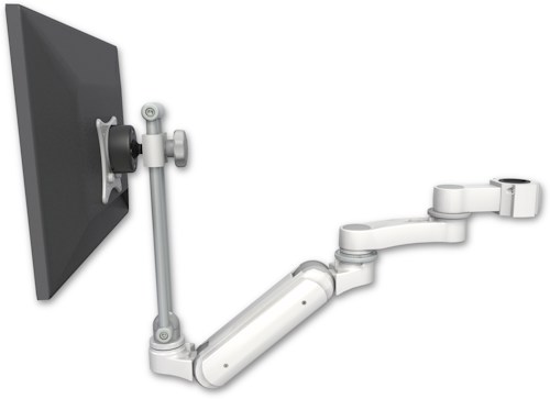 AccessMount™ Inverted Ultra 180 Arm with EV710 monitor mount mount for a 1.5" pole and an 6" arm