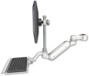 AccessMount™ Inverted Ultra 180 Arm with EV710 monitor mount mount for a 1.5" pole and a 12" keyboard tray