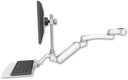 AccessMount™ Inverted Ultra 180 Arm with EV710 monitor mount mount for a 1.5" pole, a 12" flat keyboard tray, and an 11" arm