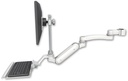 AccessMount™ Inverted Ultra 180 Arm with EV710 monitor mount mount for a 1.75" pole, a 12" keyboard tray, and an 11" arm