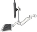 AccessMount™ Inverted Ultra 180 Arm with EV710 monitor mount mount for a 2" pole and a 12" keyboard tray