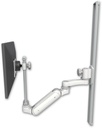 AccessMount™ Inverted Ultra 180 Arm with EV710 monitor mount mount on a 36" wall track slider and an 6" arm