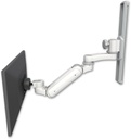 AccessMount™ Inverted Ultra 180 Heavy Duty Arm mount on a 19" wall track slider with an 6" arm