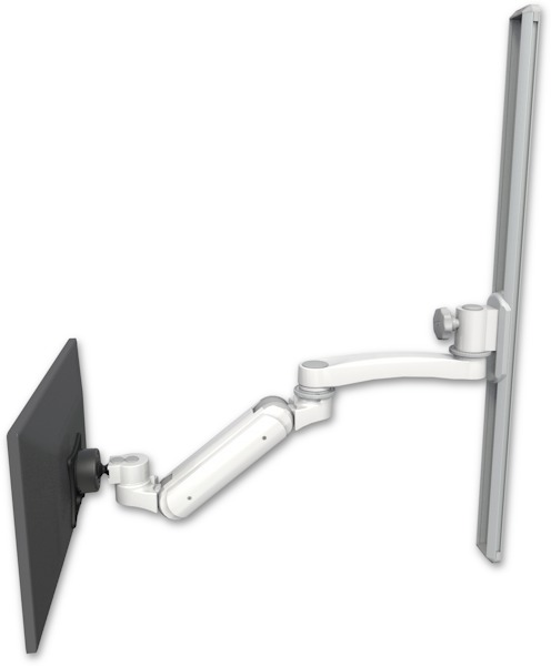 AccessMount™ Inverted Ultra 180 Heavy Duty Arm mount on a 36" wall track slider with an 11" arm