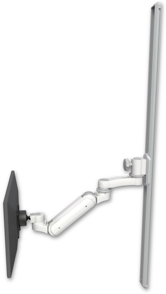 AccessMount™ Inverted Ultra 180 Heavy Duty Arm mount on a 50" wall track slider with an 6" arm