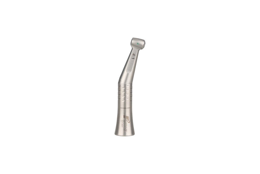 Flight 4:1 Contra Angle , No Water Spray, Latch Head Push Button, One Piece Handpiece