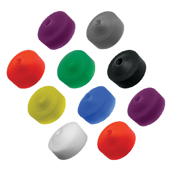  Gray Silicone Dust Shields Pack of 100