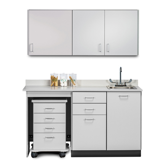 60" Cart-Mate Classic Laminate Upper & Lower cabinet set ONLY LEFT