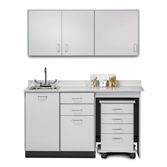 60" Cart-Mate Classic Laminate Upper & Lower cabinet set ONLY RIGHT 