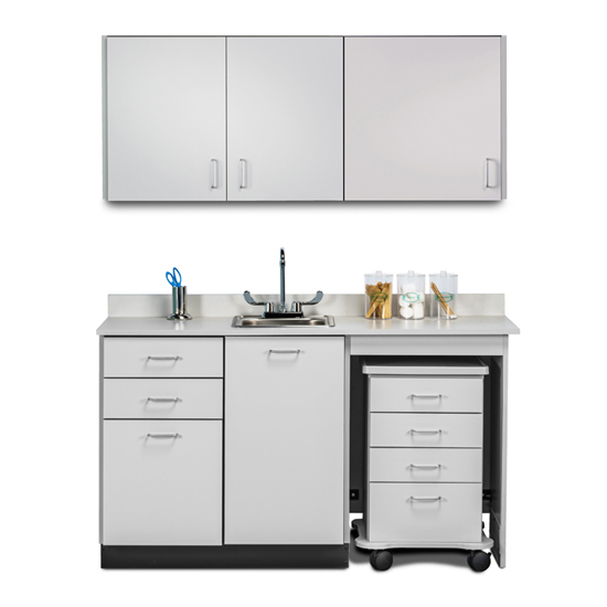 60" Cart-Mate Classic Laminate Upper & Lower cabinet set ONLY MIDDLE RIGHT 