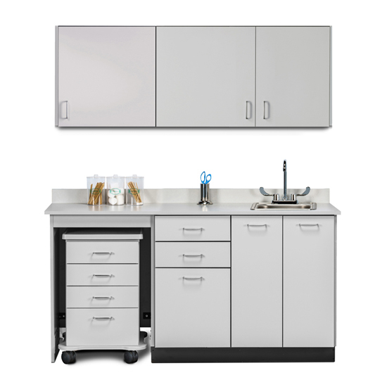 66" Cart-Mate Classic Laminate Upper & Lower cabinet set ONLY LEFT