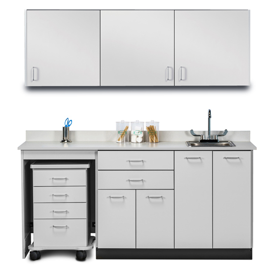 72" Cart-Mate Classic Laminate Upper & Lower cabinet set ONLY LEFT