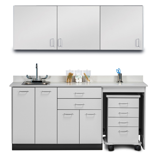 72" Cart-Mate Classic Laminate Upper & Lower cabinet set ONLY RIGHT 