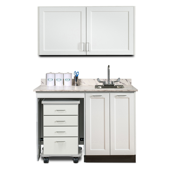 48" Cart-Mate Fashion Finish Upper & Lower cabinet set only LEFT