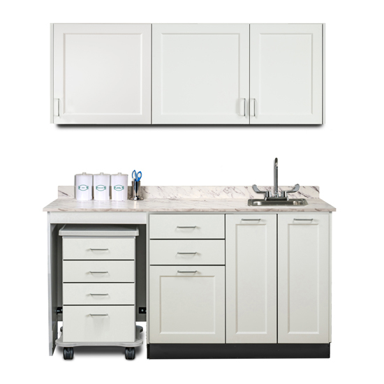 66" Cart-Mate Fashion Finish Upper & Lower cabinet set ONLY LEFT