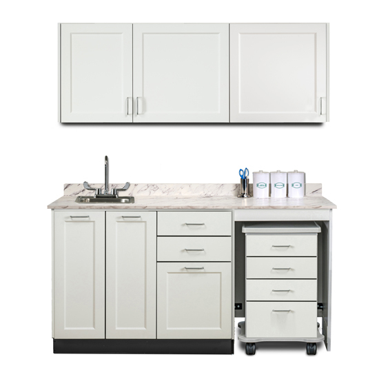 66" Cart-Mate Fashion Finish Upper & Lower cabinet set ONLY RIGHT 