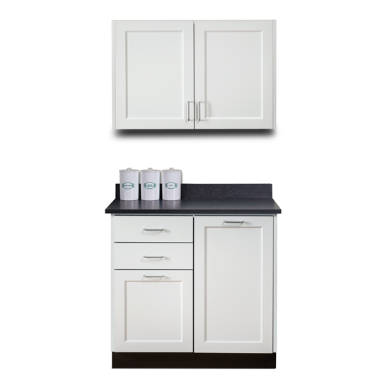 36" Fashion Finish Upper & Lower cabinet set only 