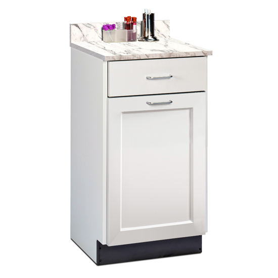 Fashion Finish Space Saver Treatment Cabeint w/1 Door & 1 Drawer
