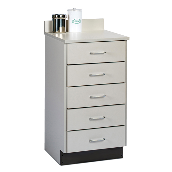 Classic Series Space Saver Treatment Cabinet w/5 Drawers 