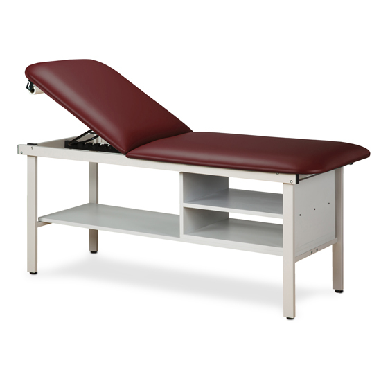 Table w/shelving unit 27" wide-Alpha 78" Long 