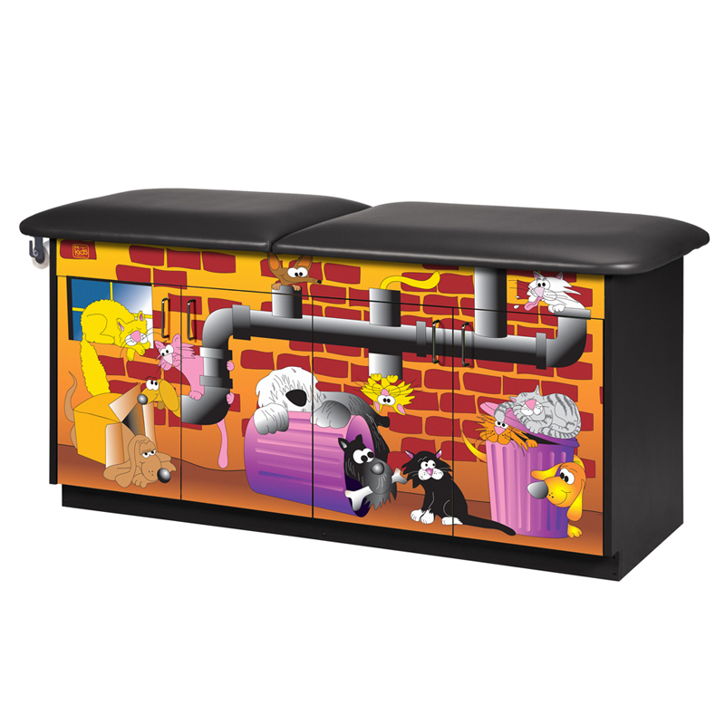 Alley Cats table (no adj back)&cabinet