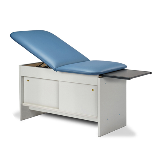 27" Panel Series Space Saver Table w/2 Piece Top & Sliding doors 