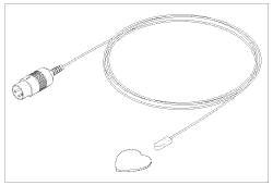 [AIP080] Isolette, Radiant Warmer Skin Temperature Probe (10 count disposable)