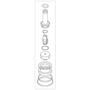 [AMK085] Solenoid Valve Repair Kit For 3/8" Port Valves - Piston Style Repair Kit