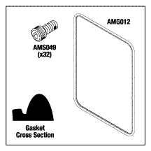 [AMK056] Door Gasket Kit - Fits: Rectangular 24&quot; x 36&quot; Door