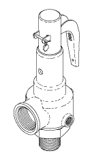 [CSV086] Safety Valve (40 Psi) - Material: Bronze Body - EP Seat