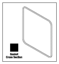 [AMG010] Door Gasket - Fits: 20" x 20" Square Door