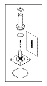 [AMK183] Solenoid Valve Repair Kit For 3/8&quot; Port Valves - Diaphragm Style Repair Kit