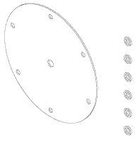 [CAS090] Base - Rubber Seal for Sero-Fuge II