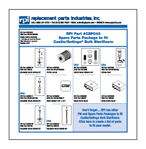 [CSP043] Spare Parts Package for Getinge/Castle 3523