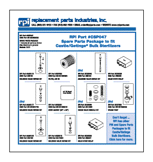 [CSP047] Spare Parts Package for Getinge/Castle 3533