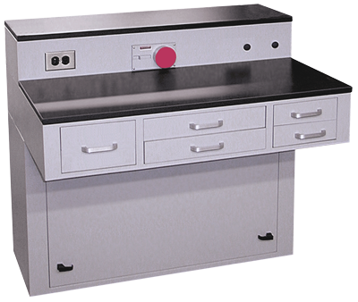 [215SP WGRAY] Handler Single Pedestal Bench Model 215SP