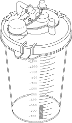 [GOC044] Disposable Collection Canister (1200 ml)
