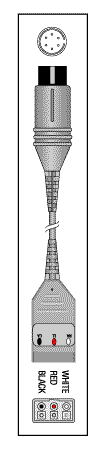 [KCC009] Patient Cable - 3 Lead Dual - Equipment End: 6-Pin; Jumper E to B