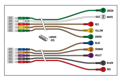 [LKM051] 10 Leadwire Set - Cam 14/snap