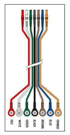 [LKM041] 7 Leadwire Set - 24" Din/Snap