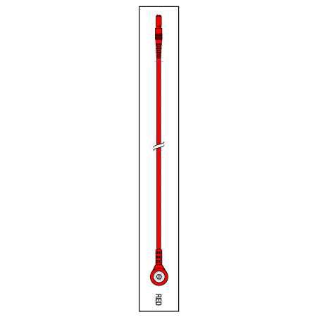 [LSR002] Leadwire Red 24" Din/Snap