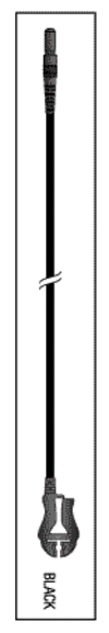 [LPB002] Leadwire Black 24" Din/Pinch