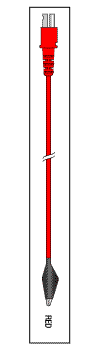 [LGR004] Leadwire Red 30" Dual/Alligator