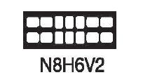[N8H6V2] TPC Notched Mounts Model N8H6V2