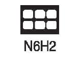[N6H2] TPC Notched Mounts Model N6H2