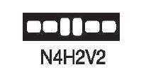 [N4H2V2] TPC Notched Mounts Model N4H2V2